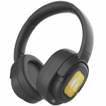 JUNYE JY-BN289 bluetooth headphones with active noise cancellation and lcd touchscreen in black