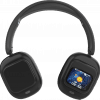 JUNYE JY-BN618 bluetooth headphones with active noise cancellation and lcd touchscreen in black