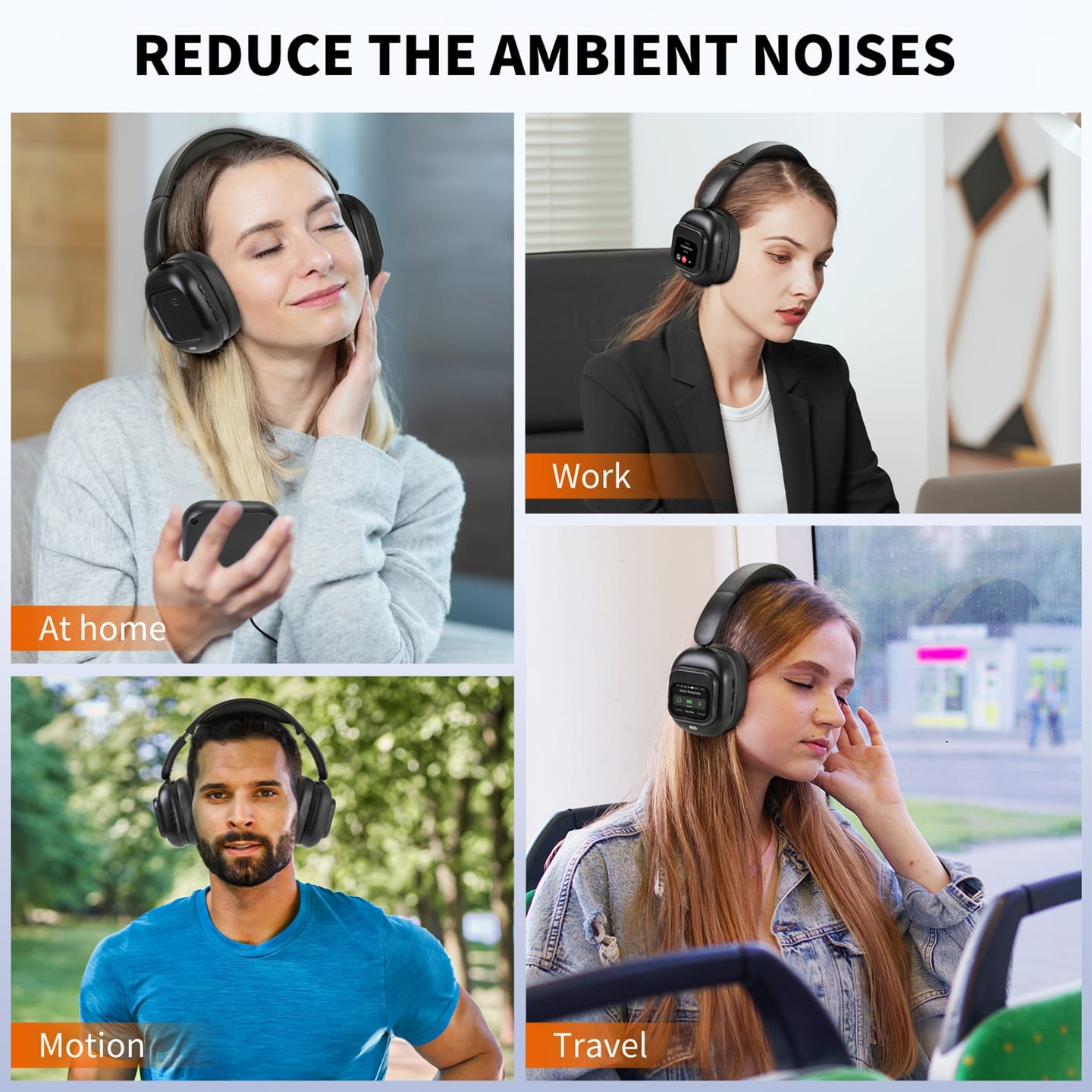 JUNYE JY-BN618 bluetooth headphones with active noise cancellation and lcd touchscreen from oem factory