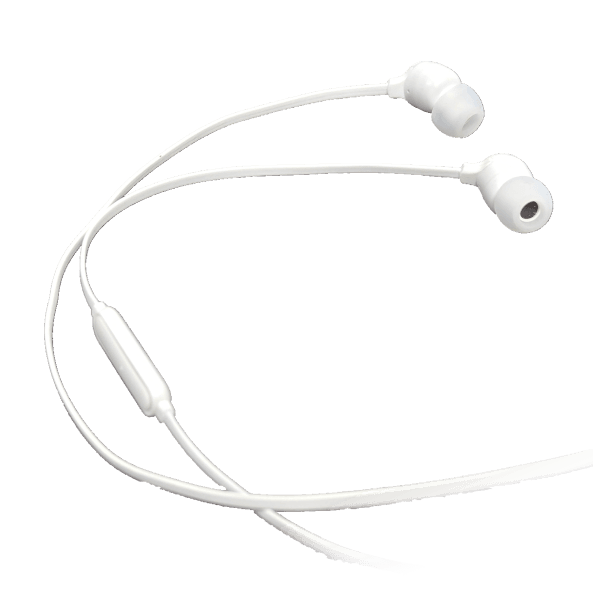 JUNYE JY-T187 white wired earphones earbuds moto earbuds-3s