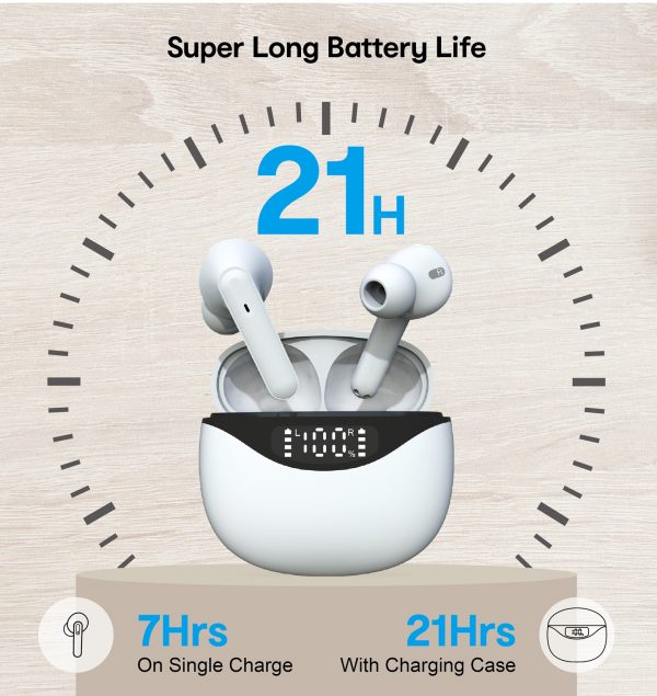 JUNYE JY-TWS02 ANC tws earphones with led bettery level