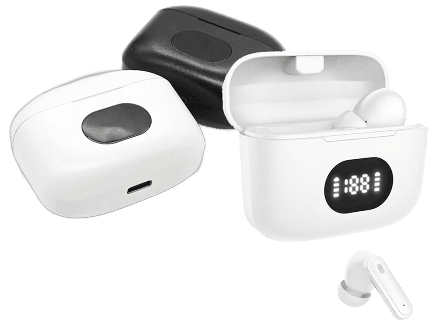 JUNYE JY-TWS23 white tws ANC bluetooth in-ear earphones