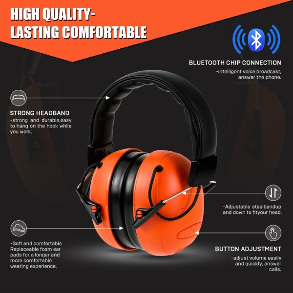 JUNYE JY-BT39 wireless bluetooth protection earmuffs